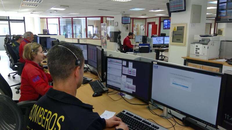 Imagen de archivo de la sala del 1-1-2 en Las Palmas de Gran Canaria (Foto TA)